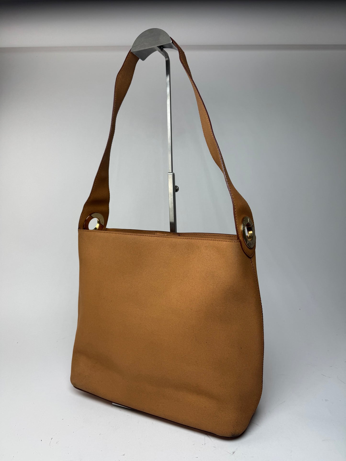 Sac vintage en cuir Céline Paris camel