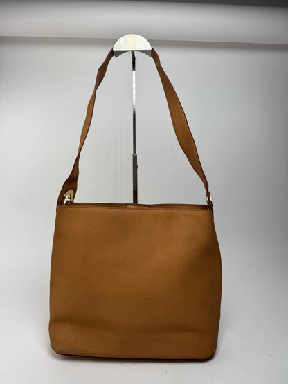Sac vintage en cuir Céline Paris camel