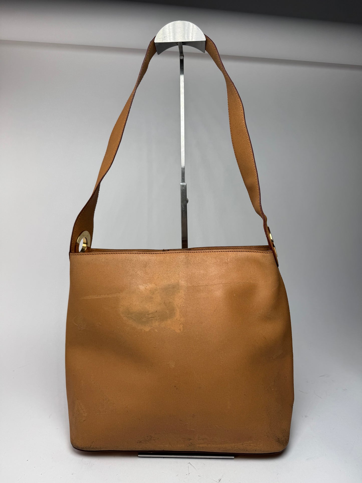 Sac vintage en cuir Céline Paris camel