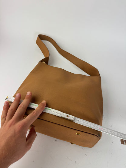 Sac vintage en cuir Céline Paris camel