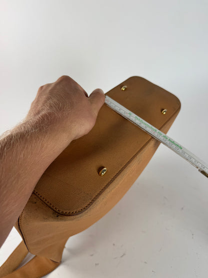 Sac vintage en cuir Céline Paris camel