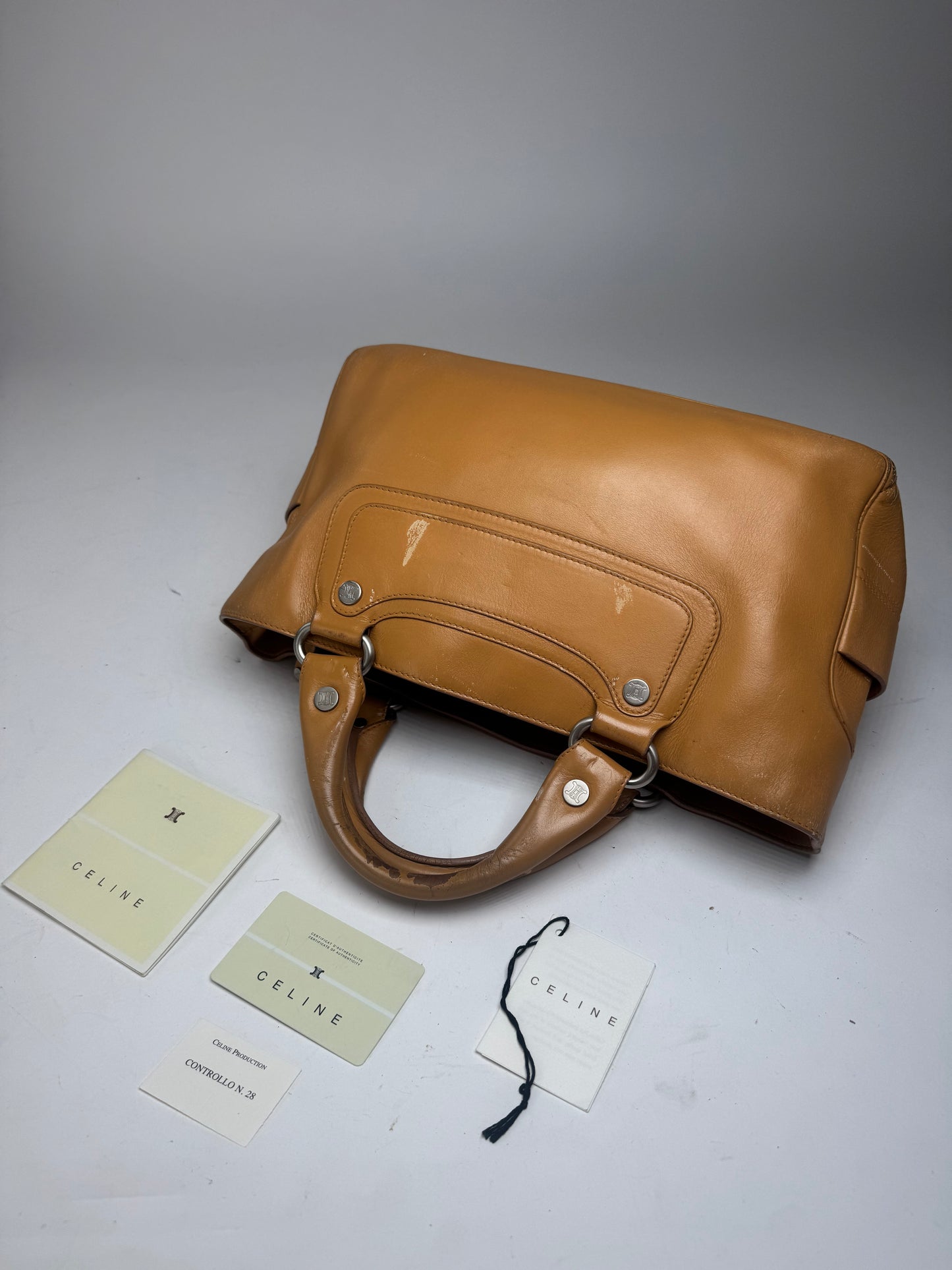 Vintage Celine Paris Boogie Bag Camel