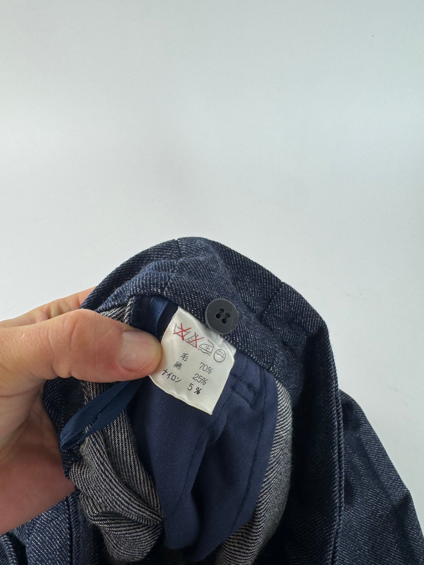 Vintage Issey Miyake Denim Skirt Navy M