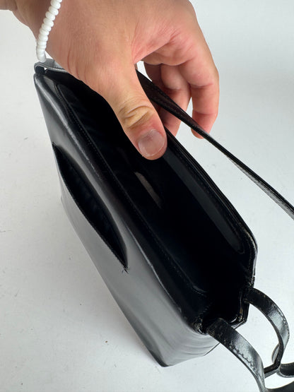 Vintage Givenchy Patent Leather 4G Bag black