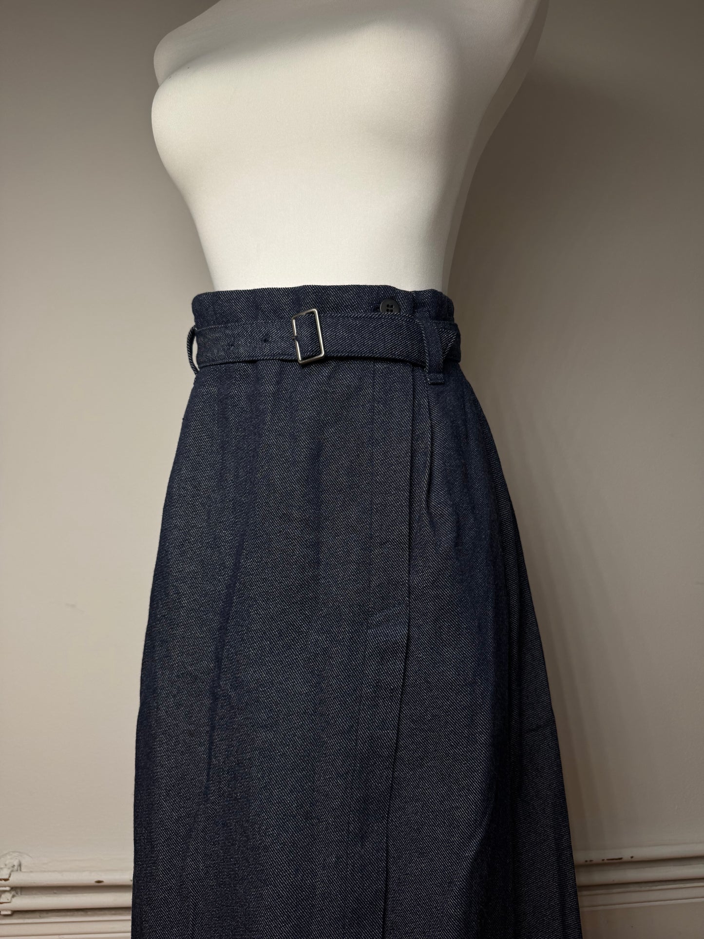 Vintage Issey Miyake Denim Skirt Navy M