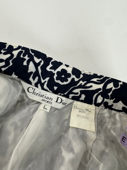 Vintage Dior Abstract Shorts Black White M