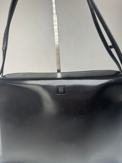Vintage Givenchy Patent Leather 4G Bag black