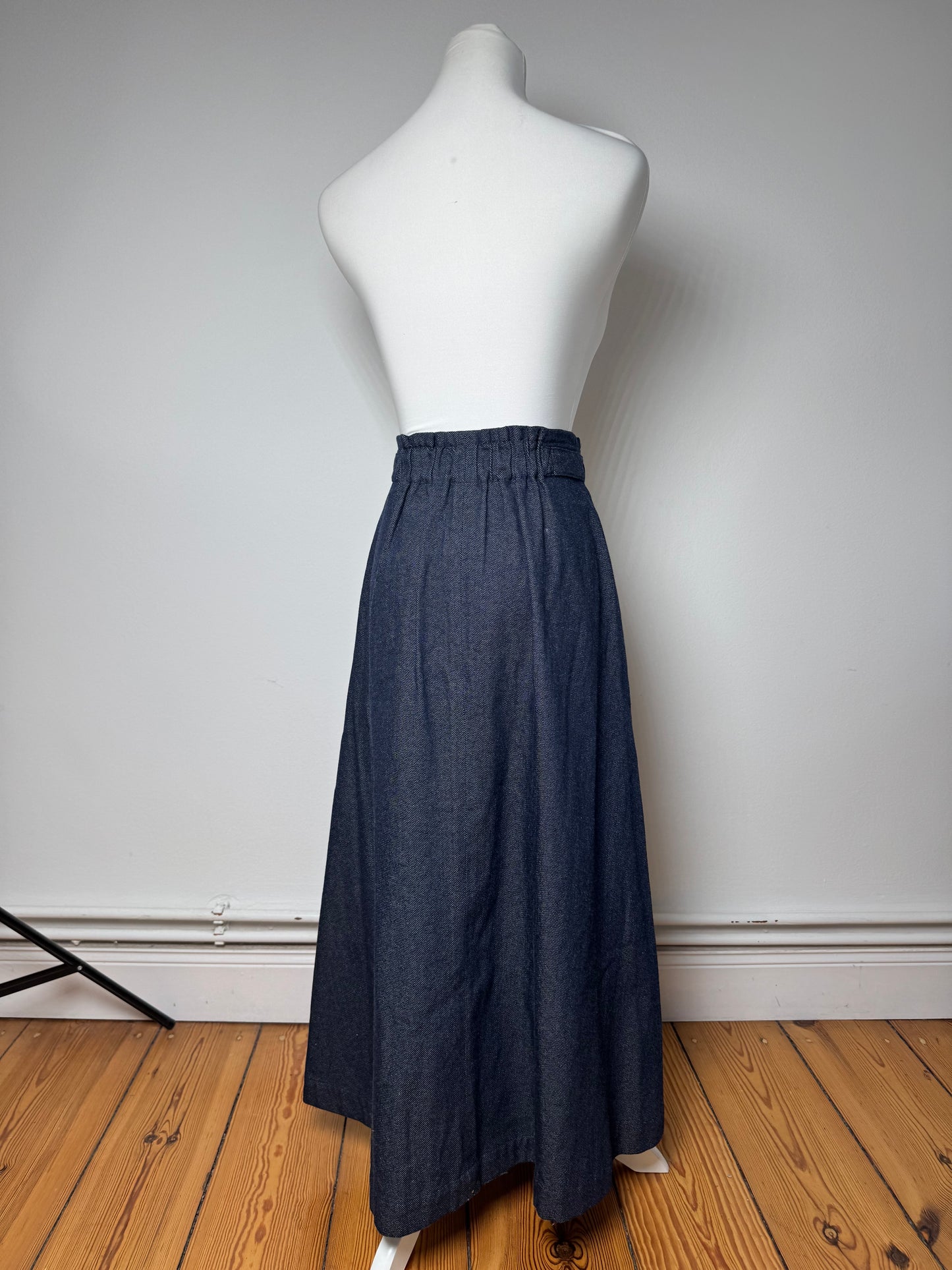 Vintage Issey Miyake Denim Skirt Navy M