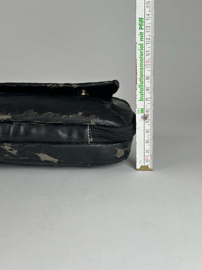 Sac vintage en cuir noir Vivienne Westwood