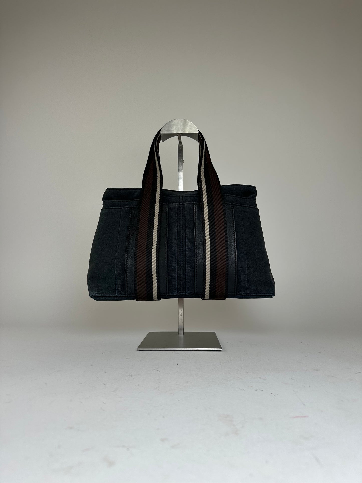 Vintage Hermès Canvas Tote Navy Blue