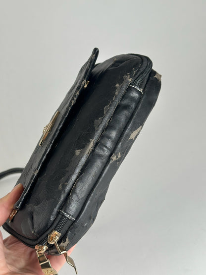 Sac vintage en cuir noir Vivienne Westwood