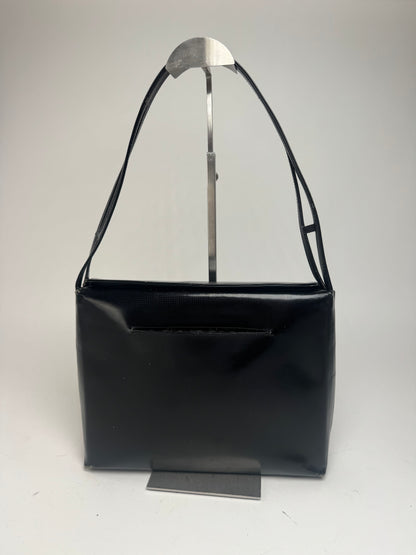 Vintage Givenchy Patent Leather 4G Bag black