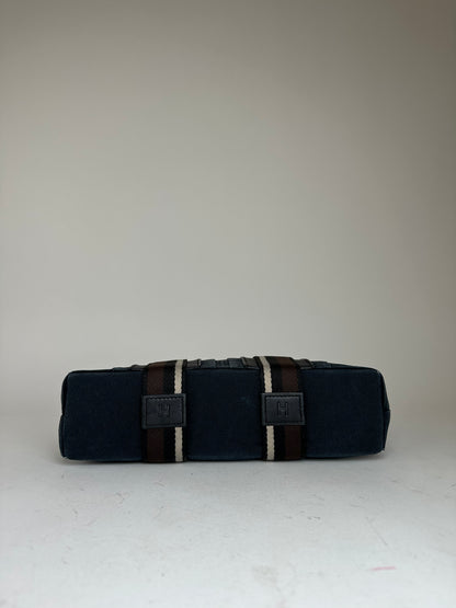 Vintage Hermès Canvas Tote Navy Blue