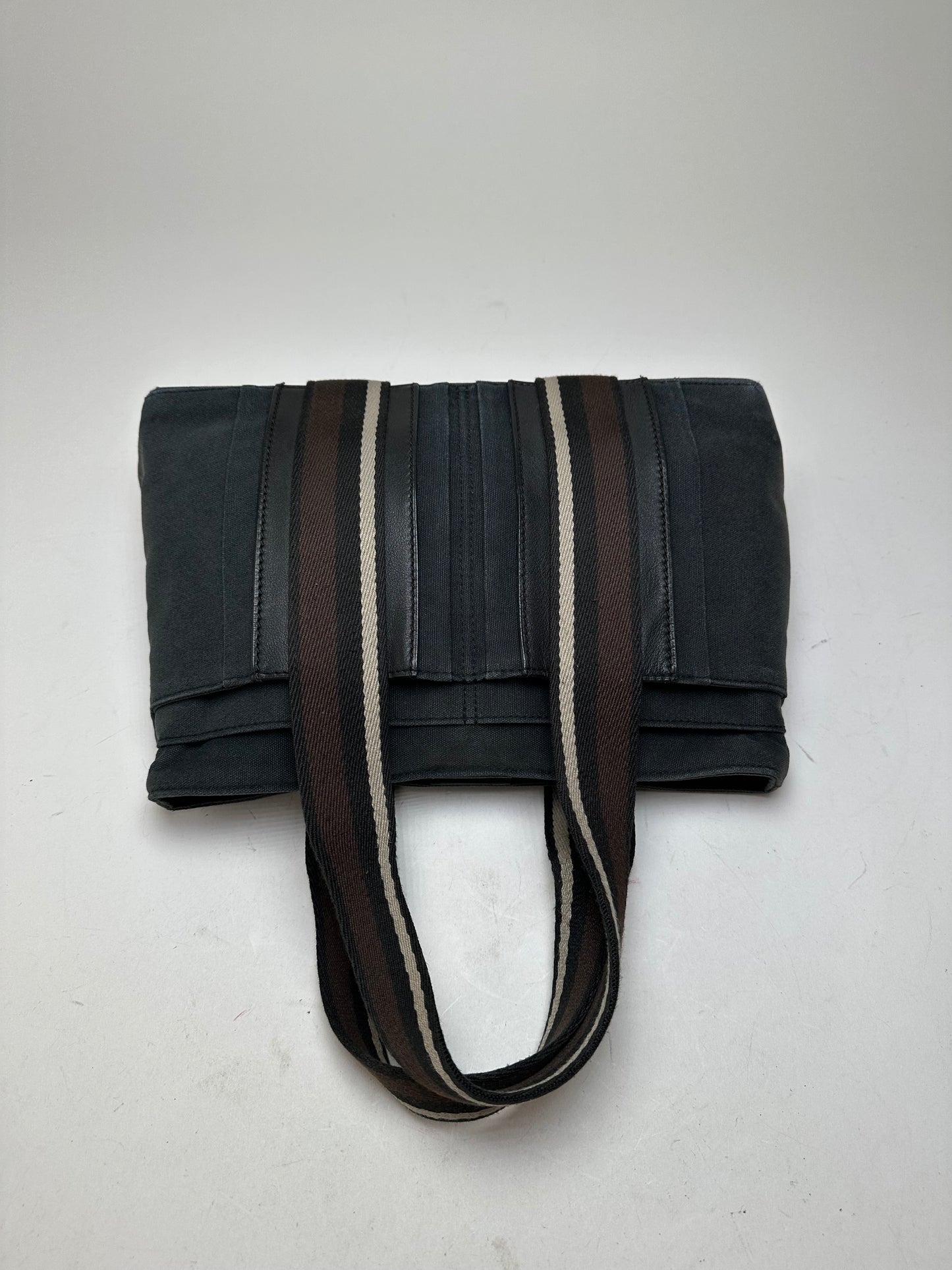 Vintage Hermès Canvas Tote Navy Blue