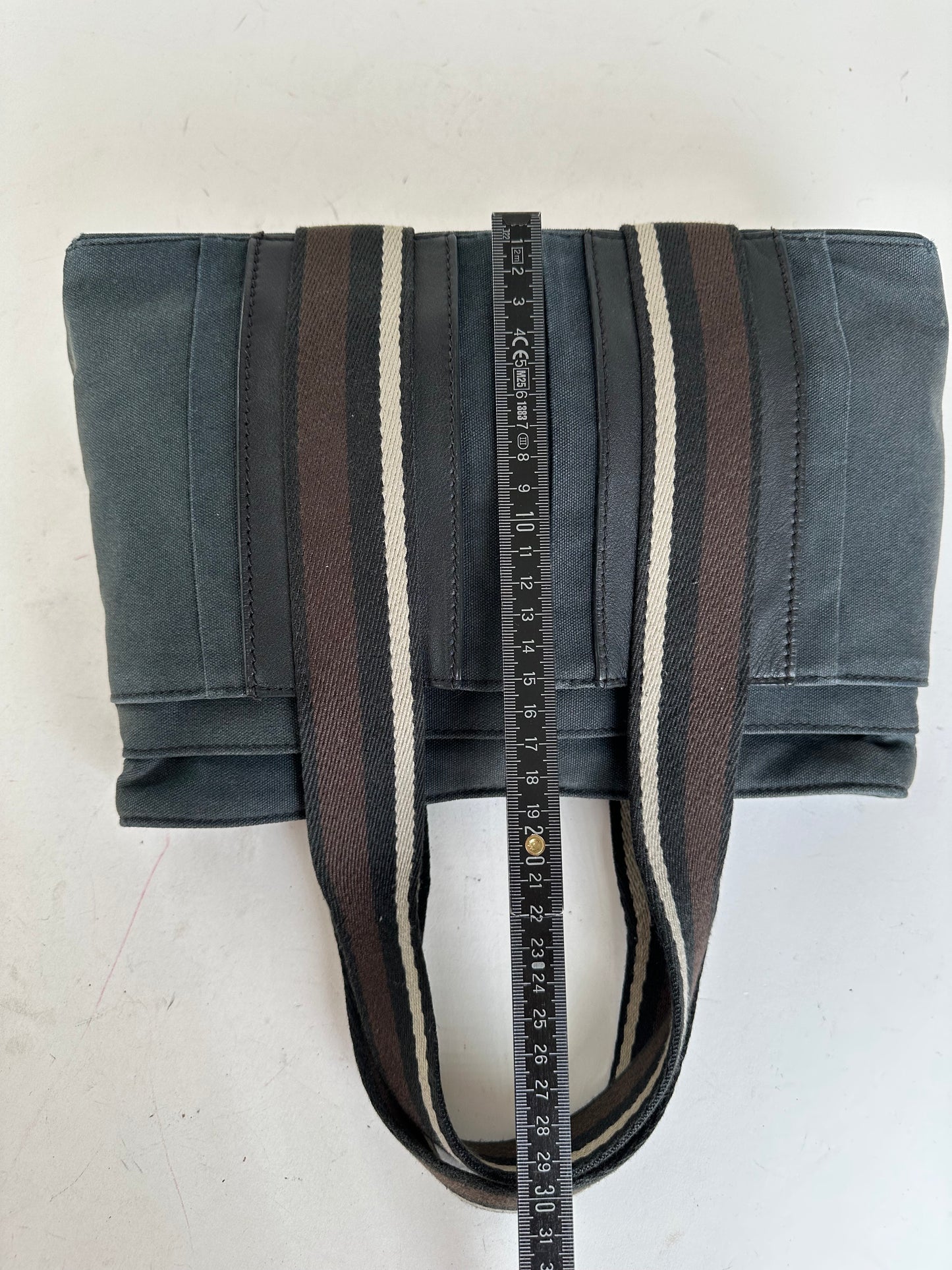 Vintage Hermès Canvas Tote Navy Blue