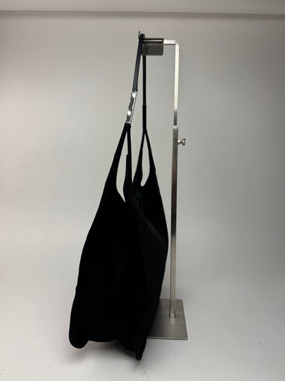 Sac à main vintage Gucci en cuir suédé noir