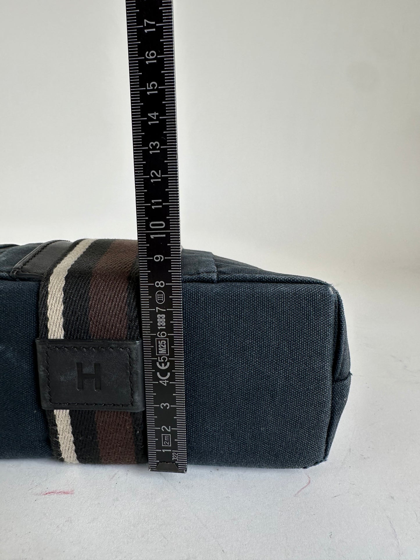 Vintage Hermès Canvas Tote Navy Blue