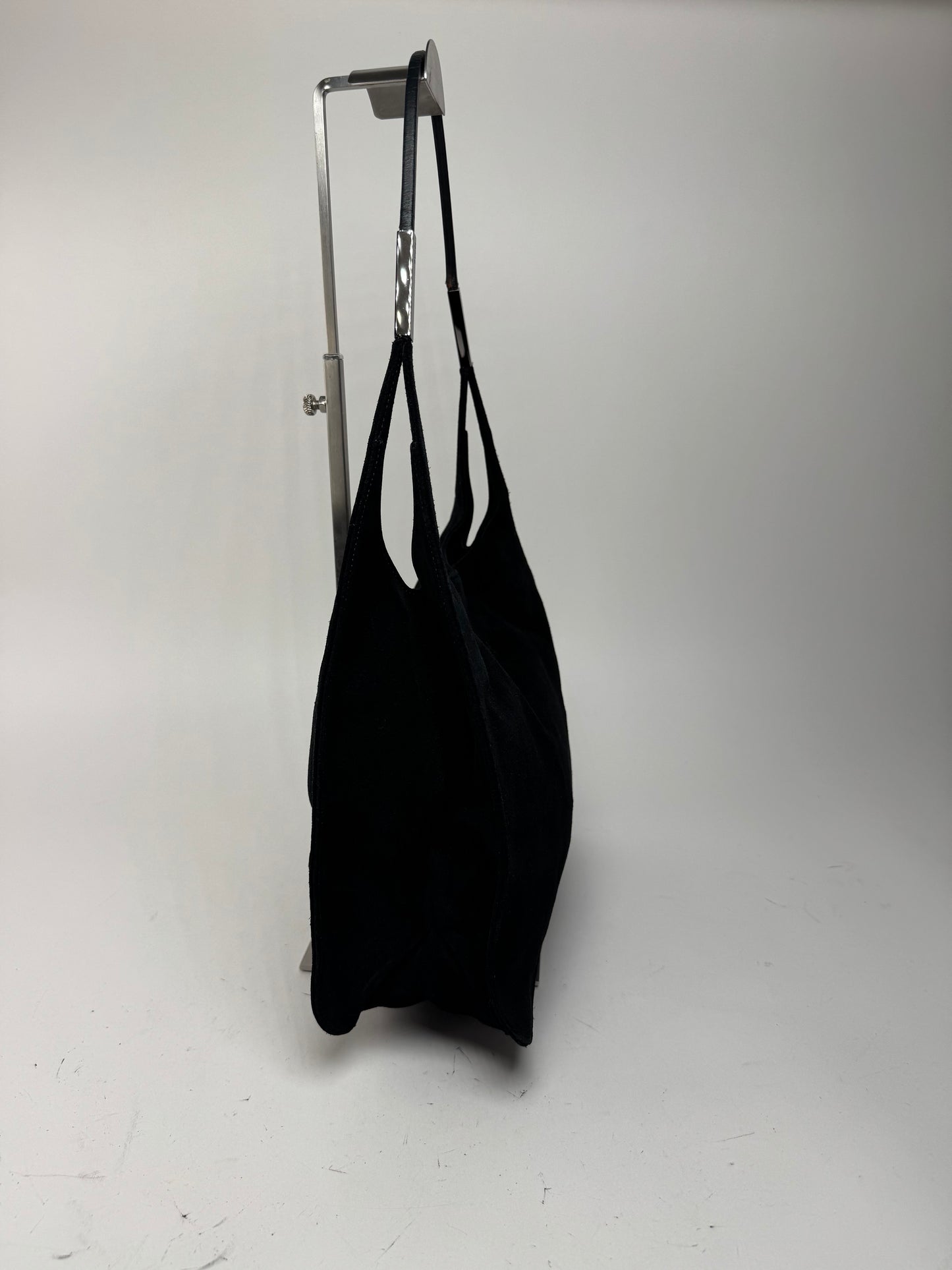 Sac à main vintage Gucci en cuir suédé noir