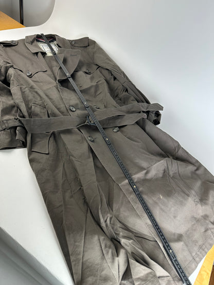 Vintage Dior Mens Canvas Trenchcoat Grey L
