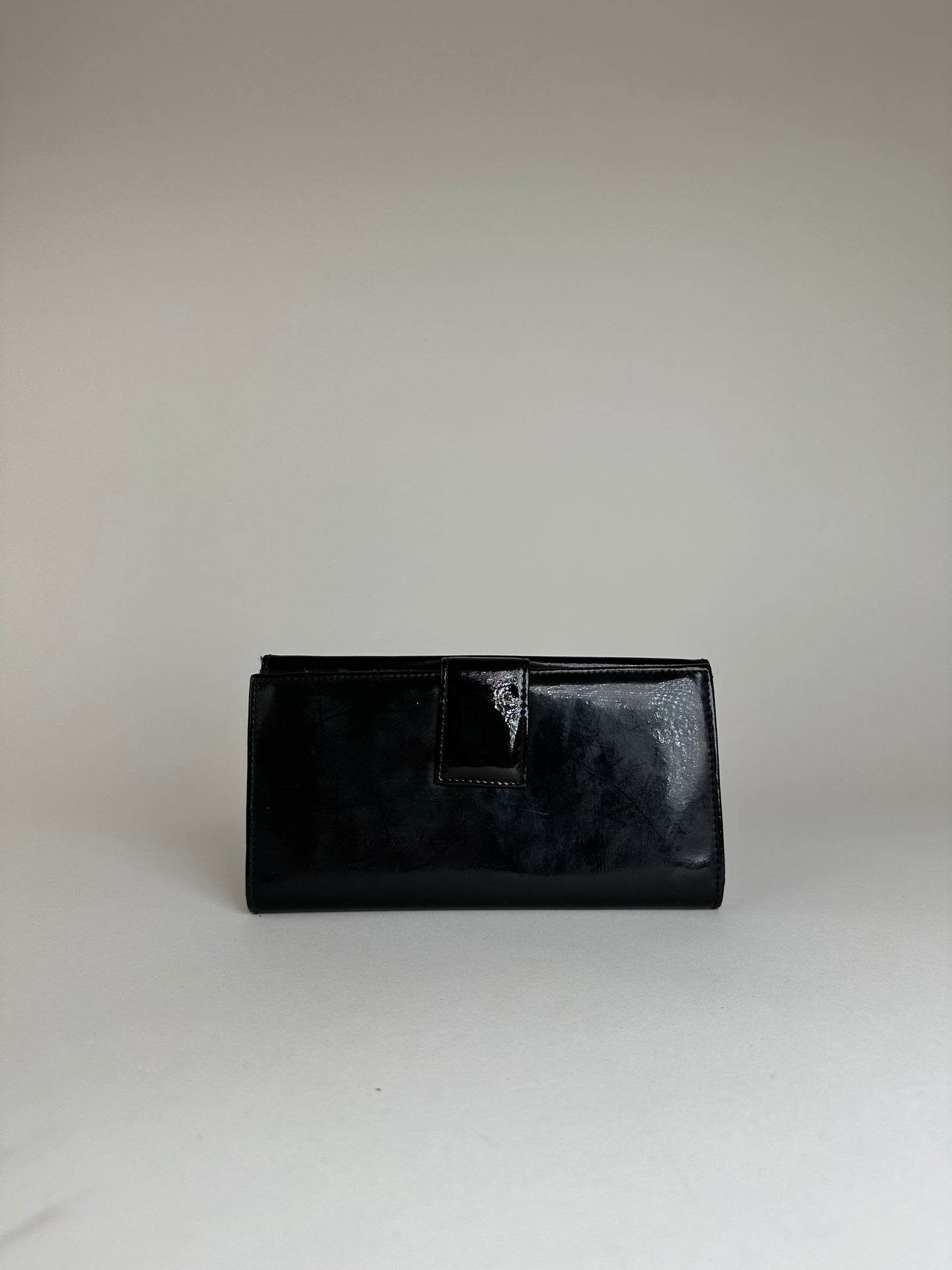 Vintage Vivienne Westwood Long Wallet Patent Leather Black