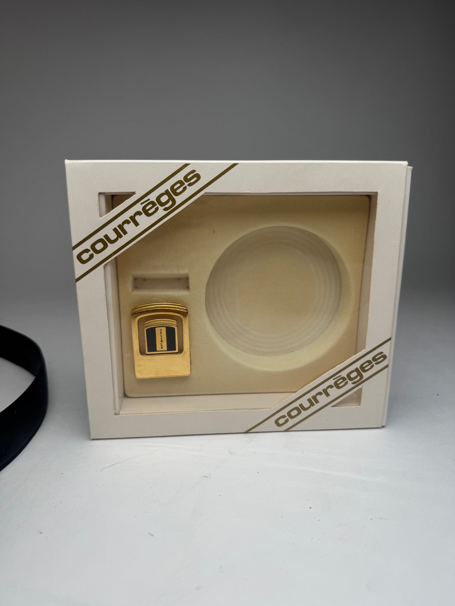 Vintage Courreges  Leather Belt Set new