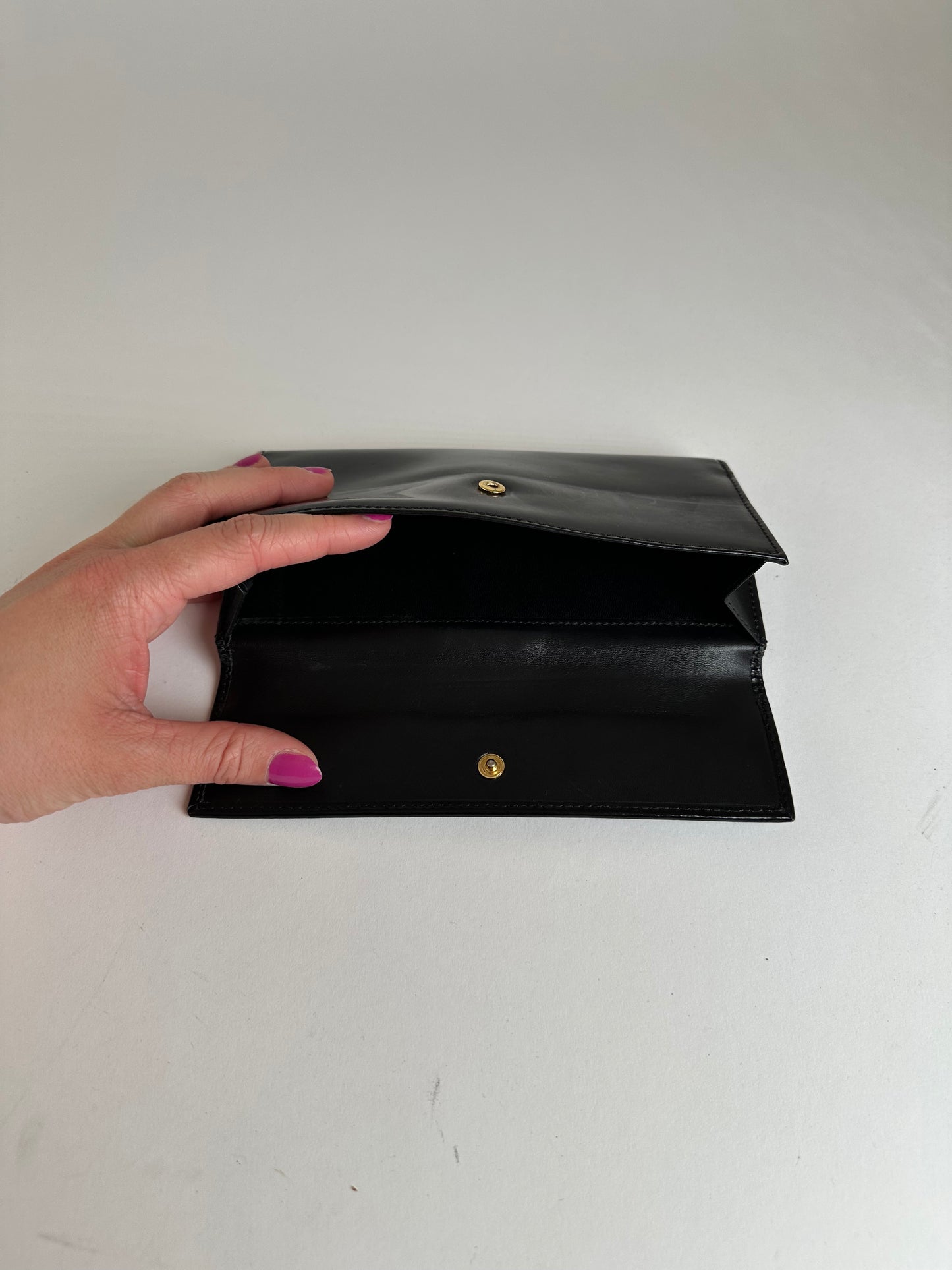 Vintage Vivienne Westwood Long Wallet Patent Leather Black