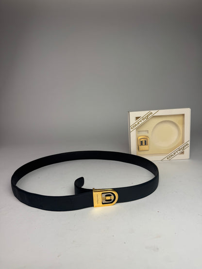 Vintage Courreges  Leather Belt Set new