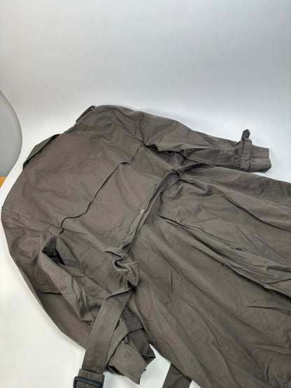 Vintage Dior Mens Canvas Trenchcoat Grey L