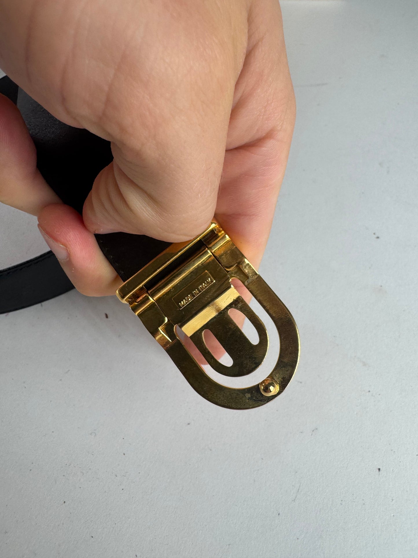 Vintage Courreges  Leather Belt Set new