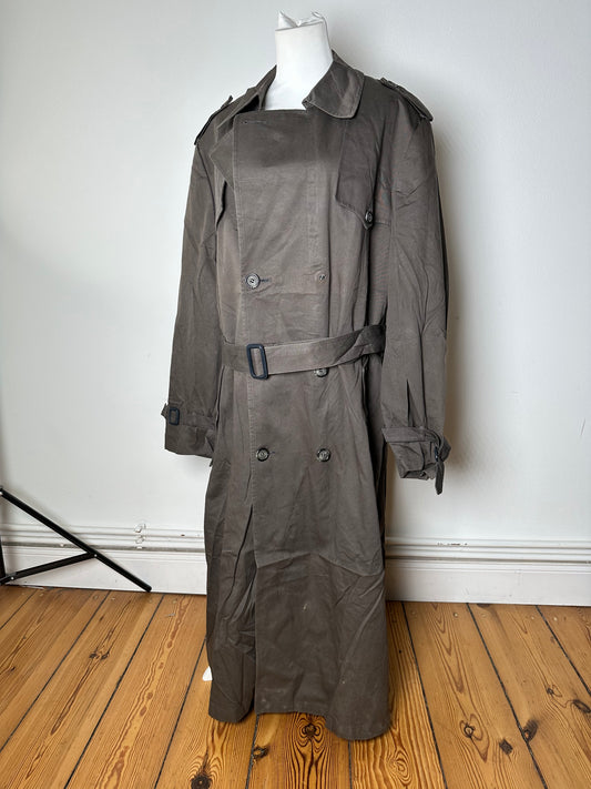 Vintage Dior Mens Canvas Trenchcoat Grey L