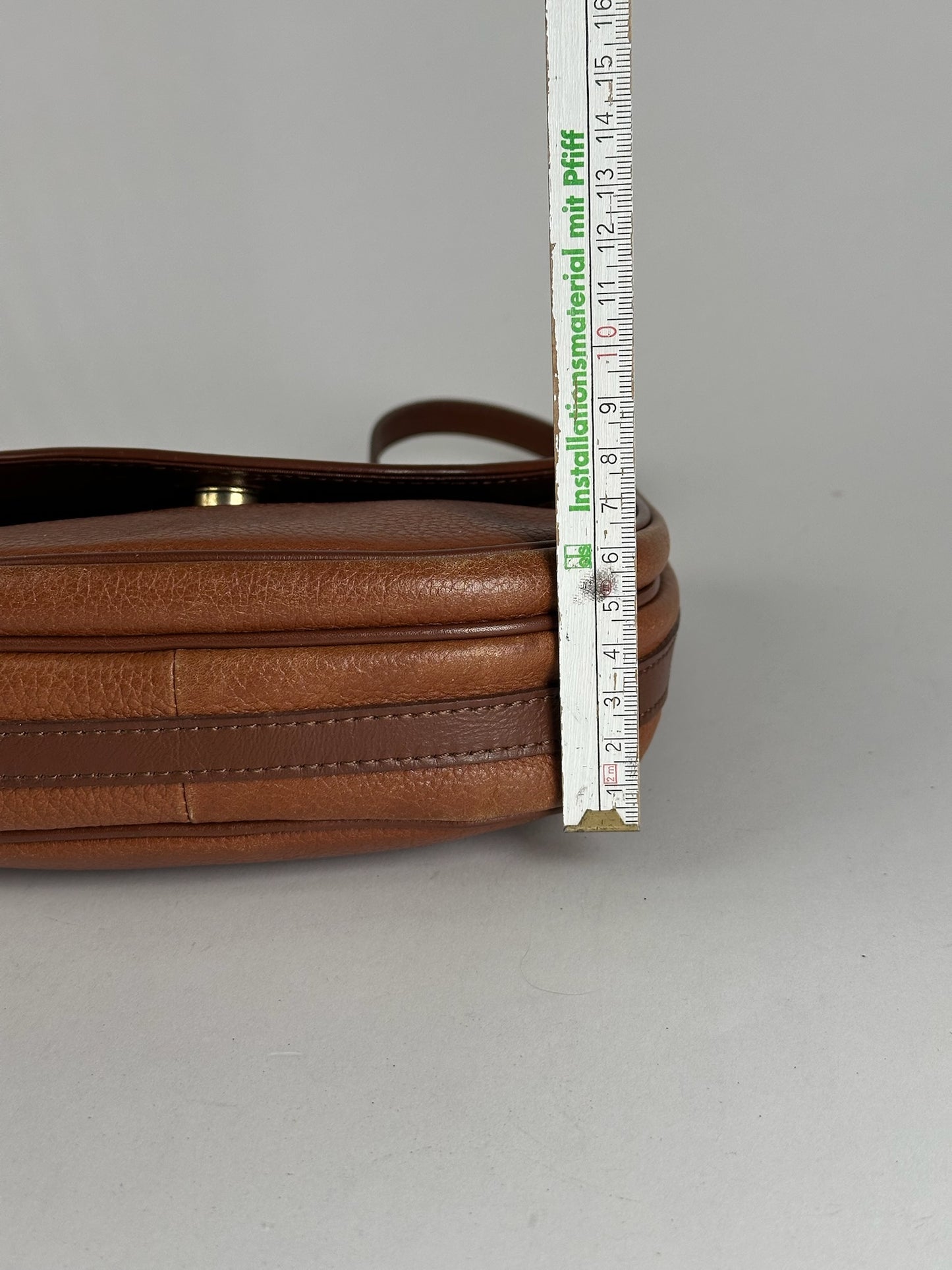 Sac bandoulière vintage Burberry en cuir marron