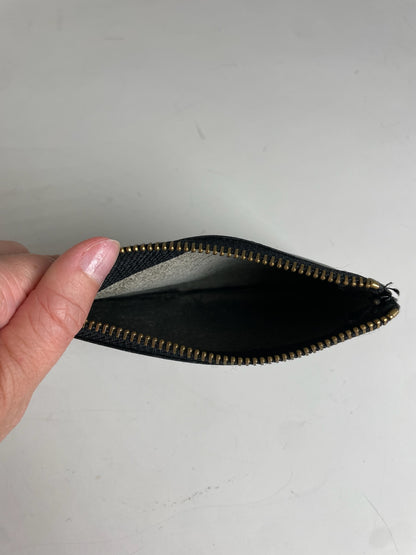 Vintage Comme des Garçons Leather Pouch Black Gold-Tone Zip