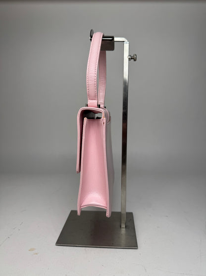 Vintage Courreges Leather Handbag Pink