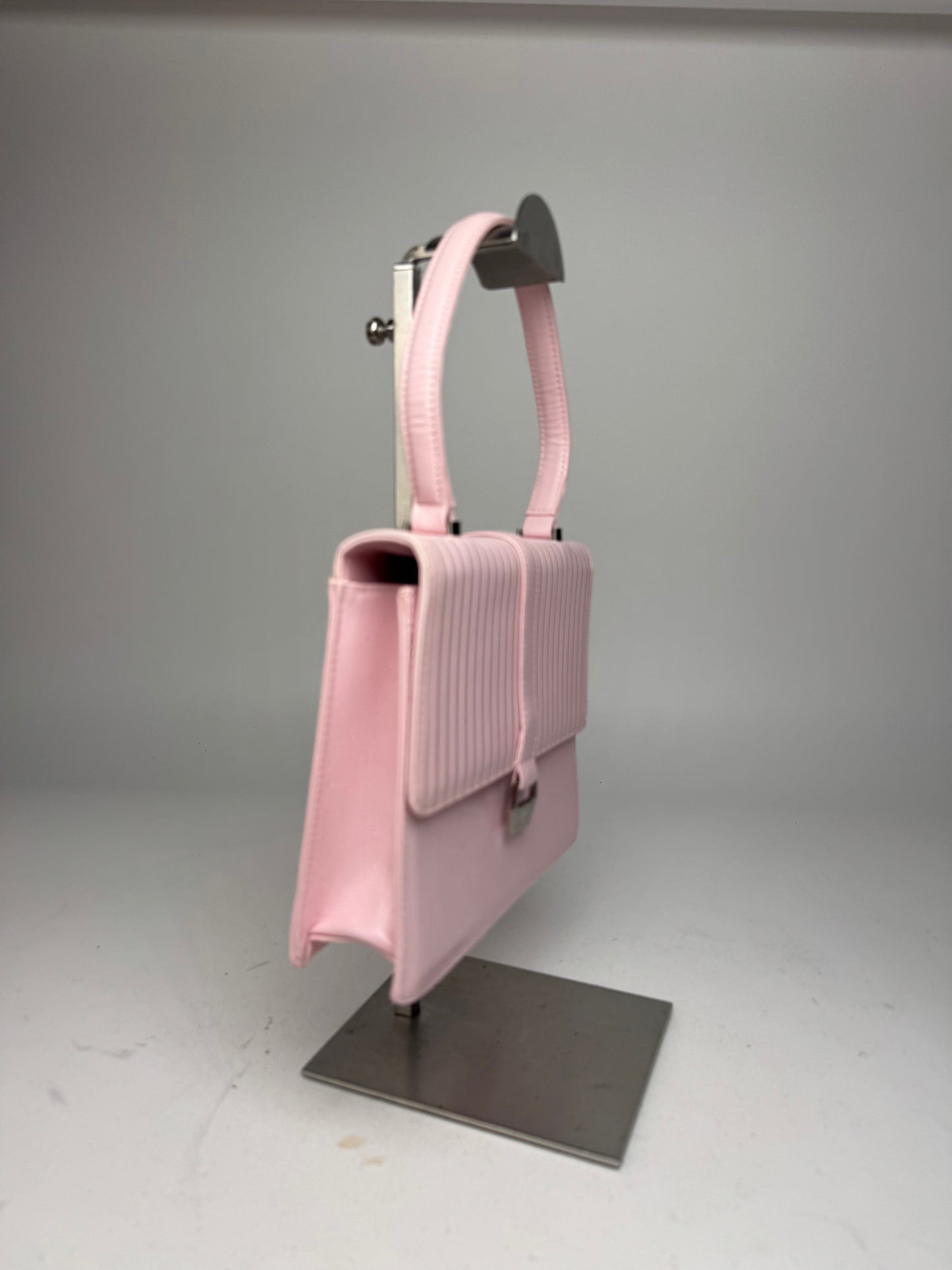 Vintage Courreges Leather Handbag Pink