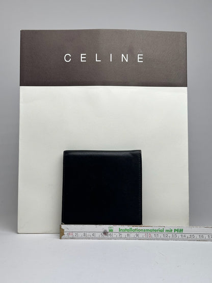 Vintage Celine Paris Leather foldable wallet black