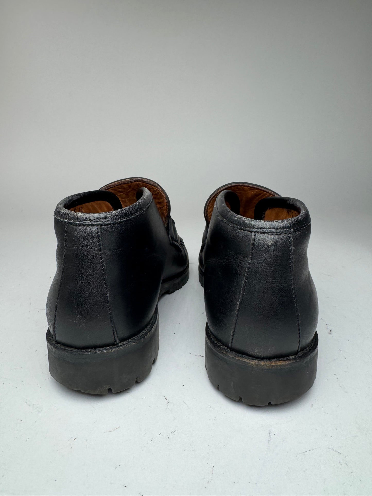 Vintage Gucci Leather Boots Horsebit Black