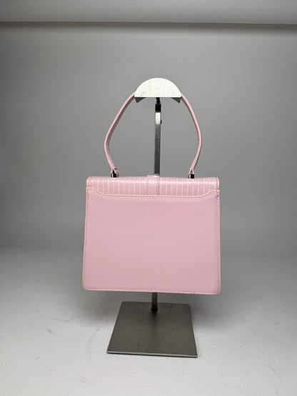 Vintage Courreges Leather Handbag Pink