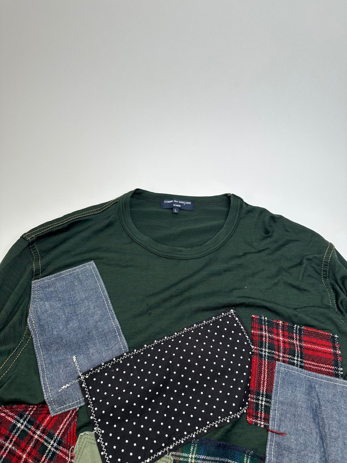 Vintage Men’s Comme Des Garçons Abstract Sweatshirt Green L