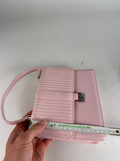 Vintage Courreges Leather Handbag Pink