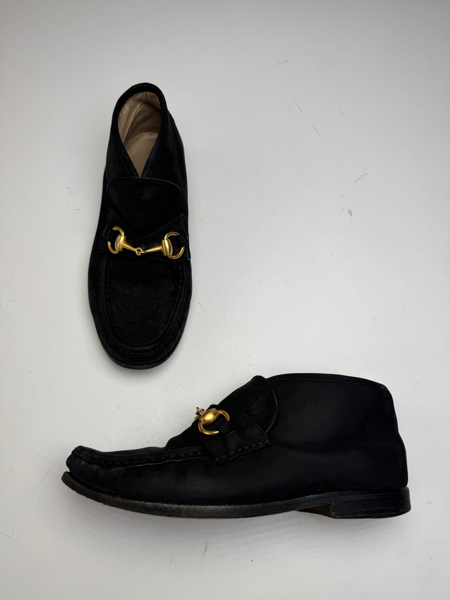 Vintage Gucci Horsebit Leather Boots Black EU35,5