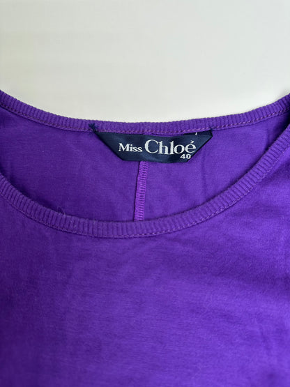 Vintage Chloe Cotton Sweatshirt Purple L