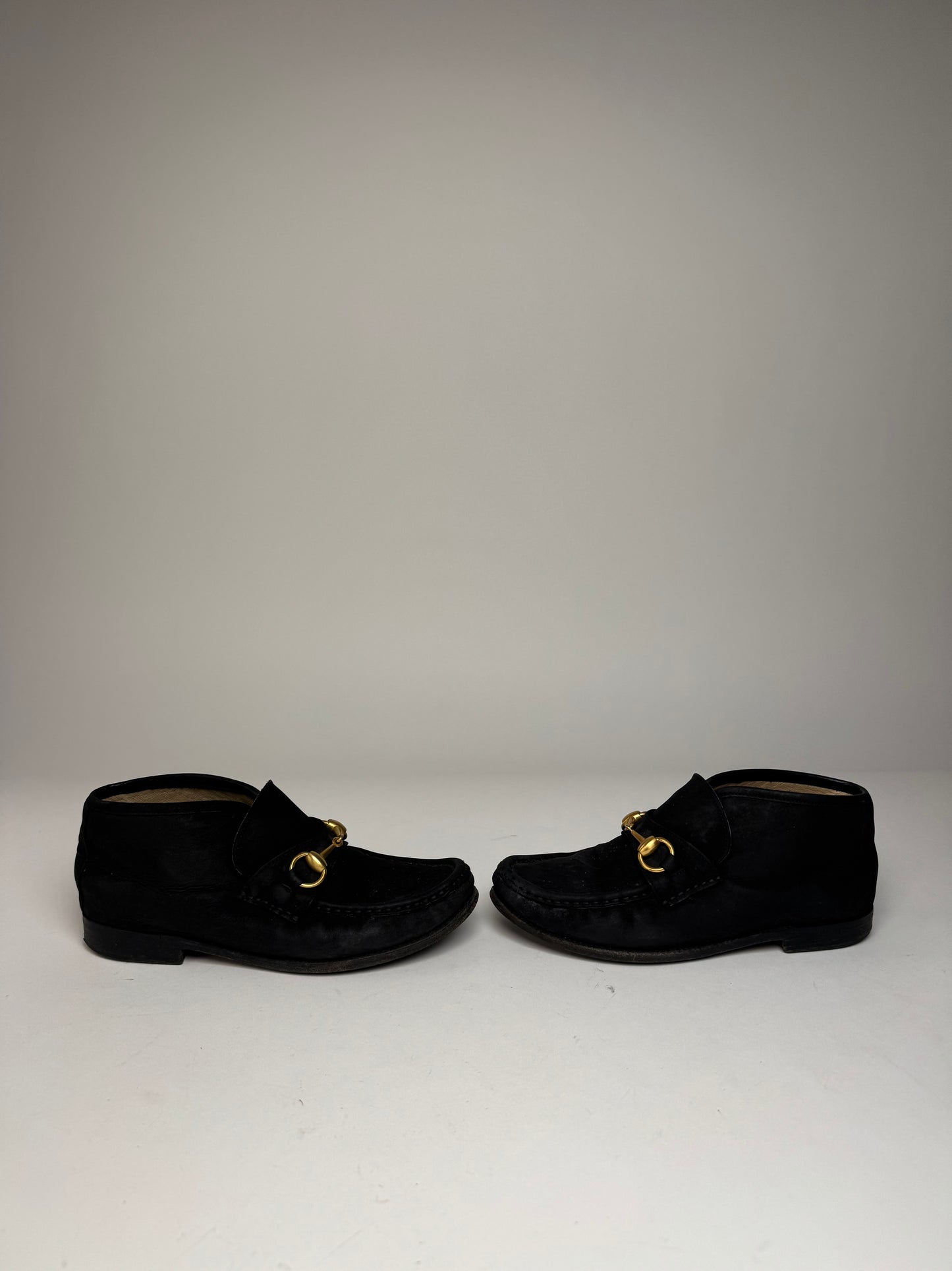 Vintage Gucci Horsebit Leather Boots Black EU35,5