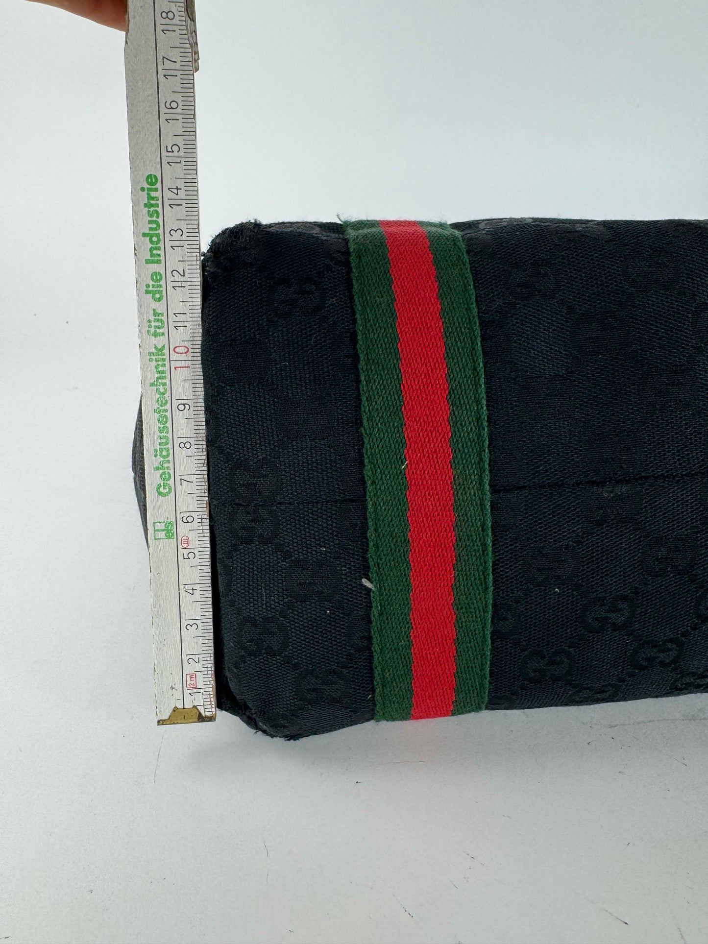 Vintage Gucci Monogramm Canvas Shopper Black