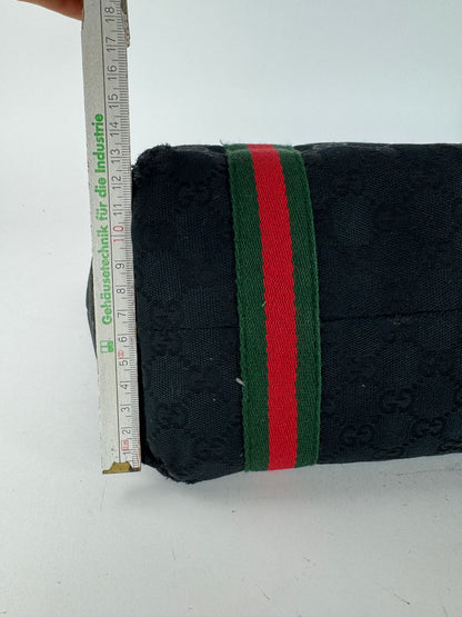 Vintage Gucci Monogramm Canvas Shopper Black