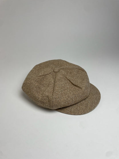 Vintage Celine Paris Beret Hat Beige Brown