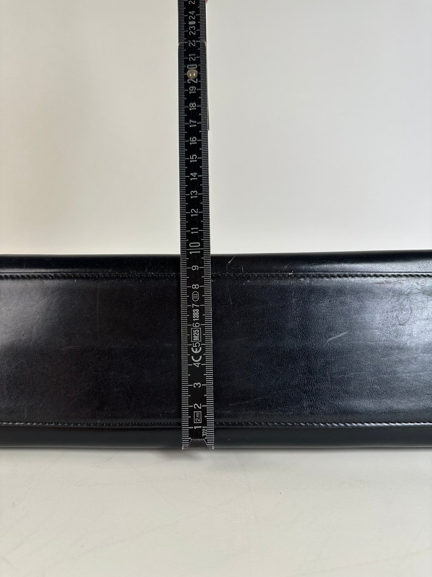 Vintage Givenchy Structured Leather Handbag Black Gold