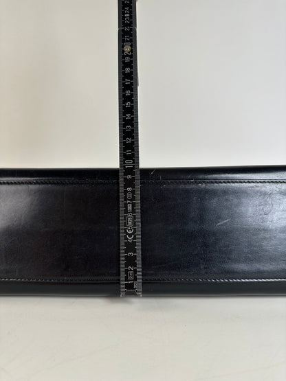 Vintage Givenchy Structured Leather Handbag Black Gold