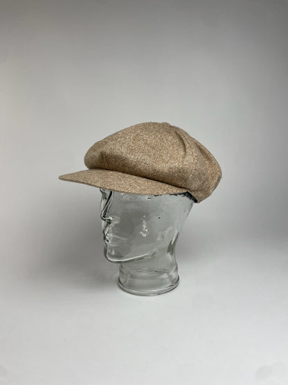Vintage Celine Paris Beret Hat Beige Brown