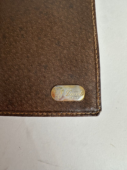 Vintage Gucci GG Canvas Bifold Wallet Beige Brown