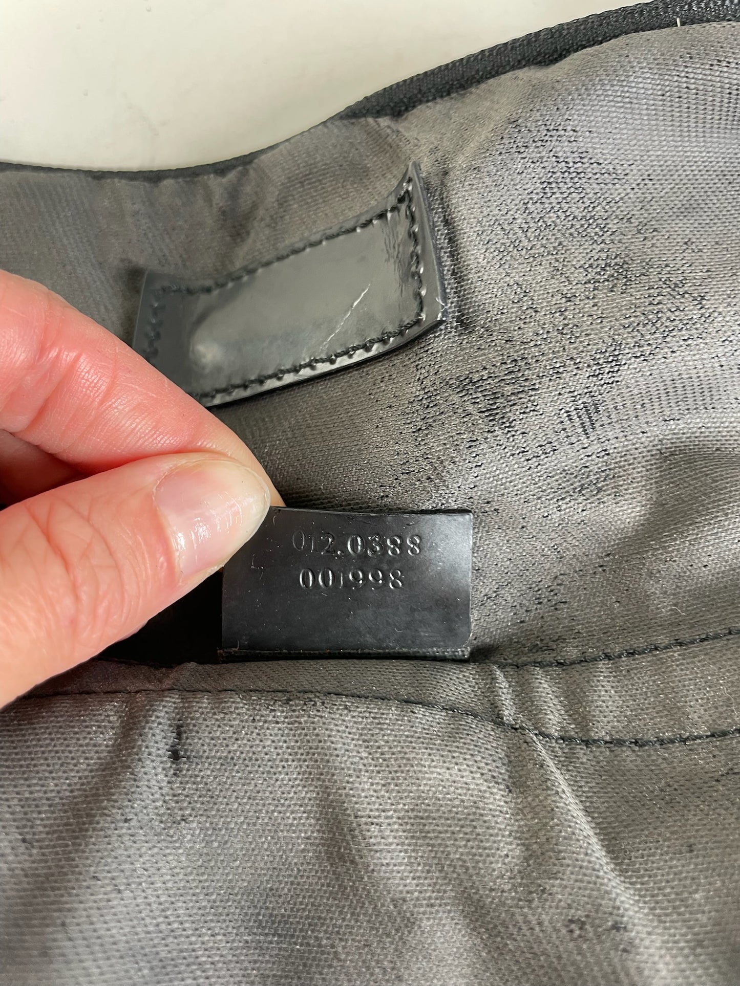 Vintage Gucci Nylon Tote Bag Black Silver